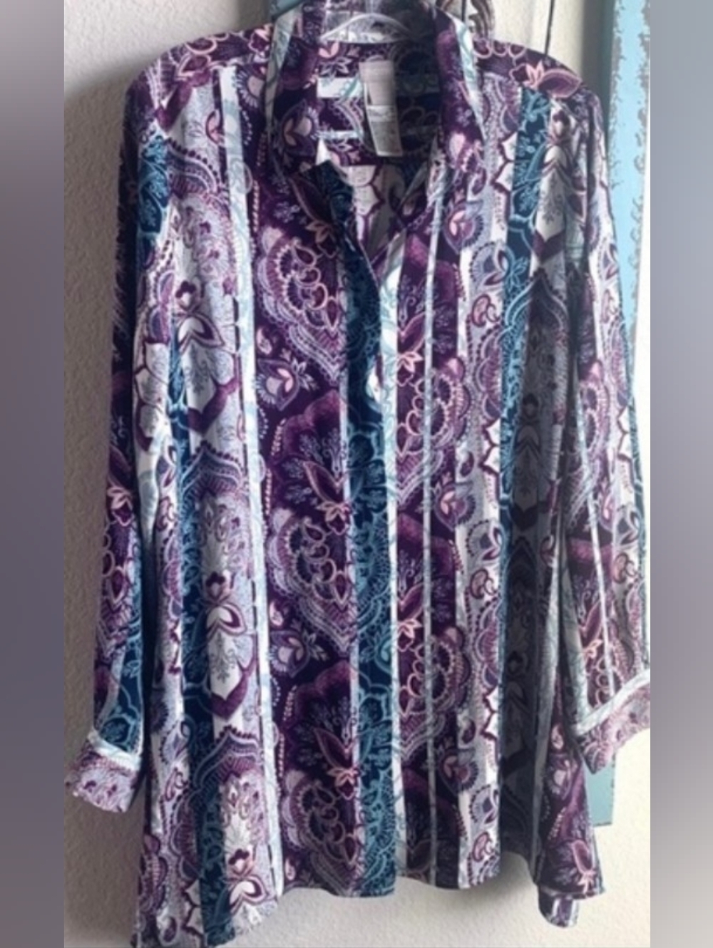 Chicos - Purple and Blue Paisley Blouse